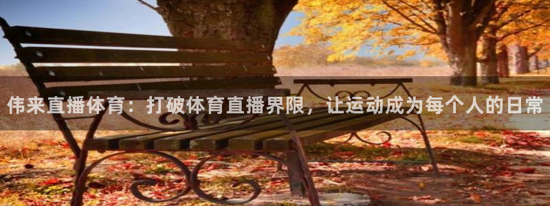 说球帝g联赛：伟来直播体育：打破体育直播界限，让运动成为每个人的日常