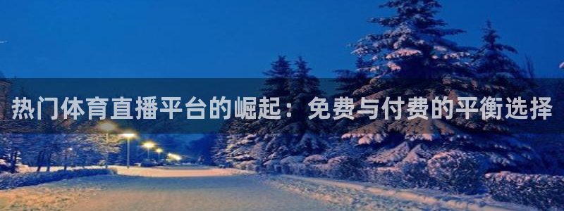 说球帝高清直播：热门体育直播平台的崛起：免费与付费的平衡选择